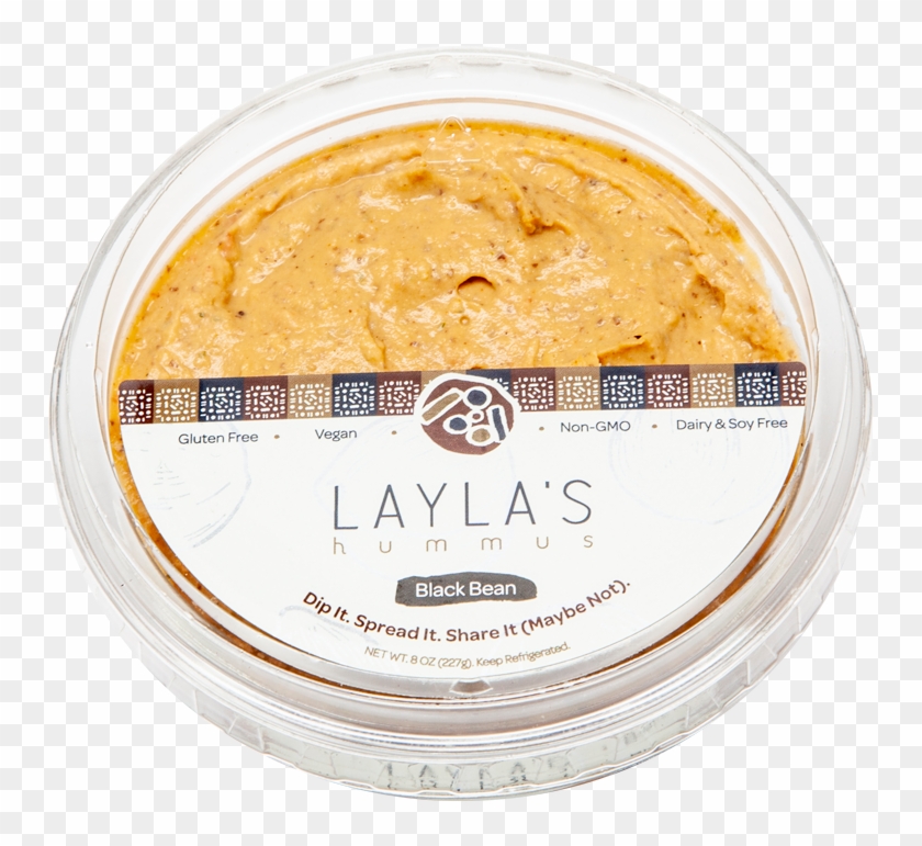 Black Bean Hummus Laylas Food Company - Label Clipart