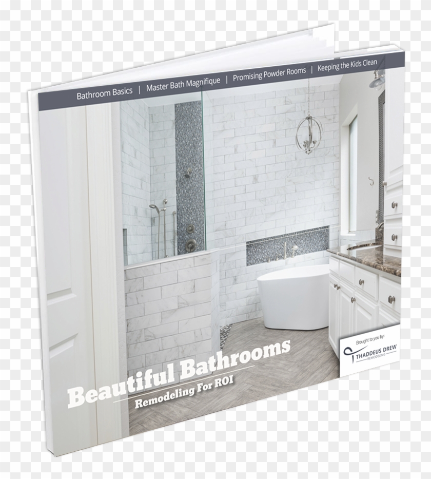 Beautiful Bathrooms Ebook Cover Thaddeus Drew Remodeling - Sliding Door Clipart