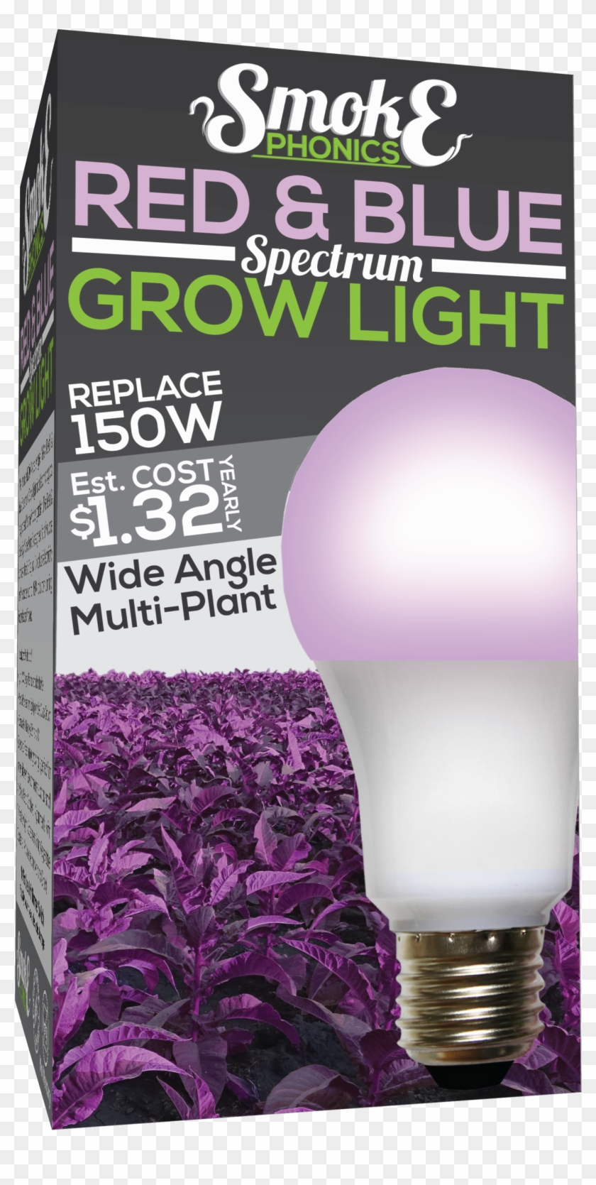 Smoke Phonics Indoor-tobacco Red & Blue Spectrum Grow - Compact Fluorescent Lamp Clipart