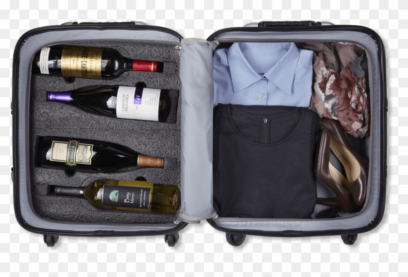 Vingardevalise Petite Wine Suitcase - Wine Bottle Suitcase Clipart #4602499