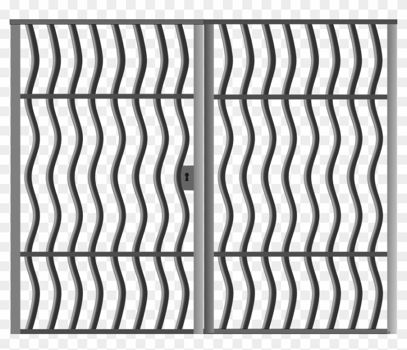 Gate, Closed, Metal, Fence, Grille, Access Denied - Grille Clipart - Png Download #4602529