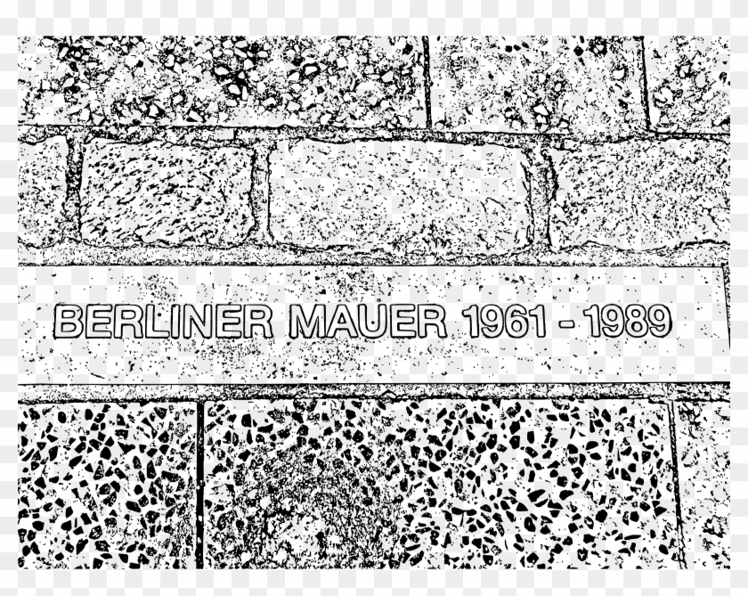 This Free Icons Png Design Of Berlin Wall Plaque - Clip Art Berlin Wall Transparent Png