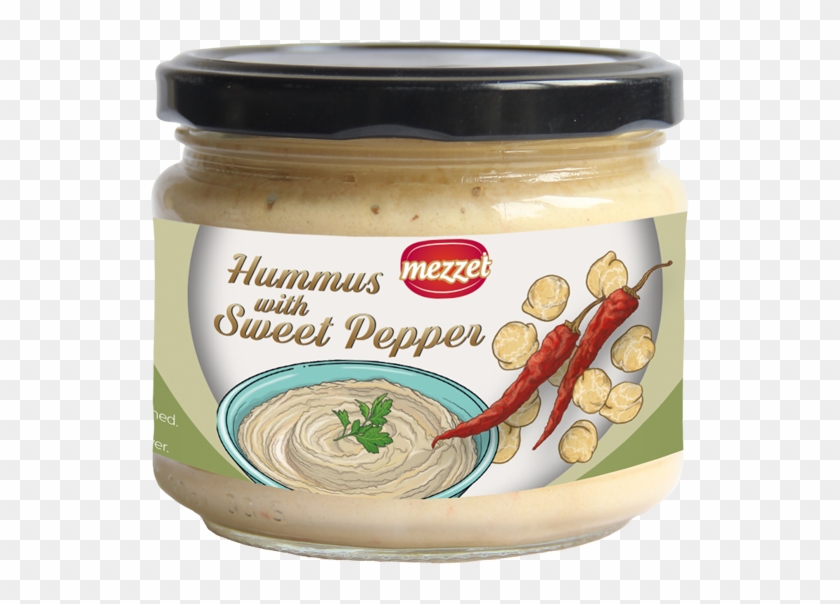 Hummus With Sweet Pepper - Hummus Clipart