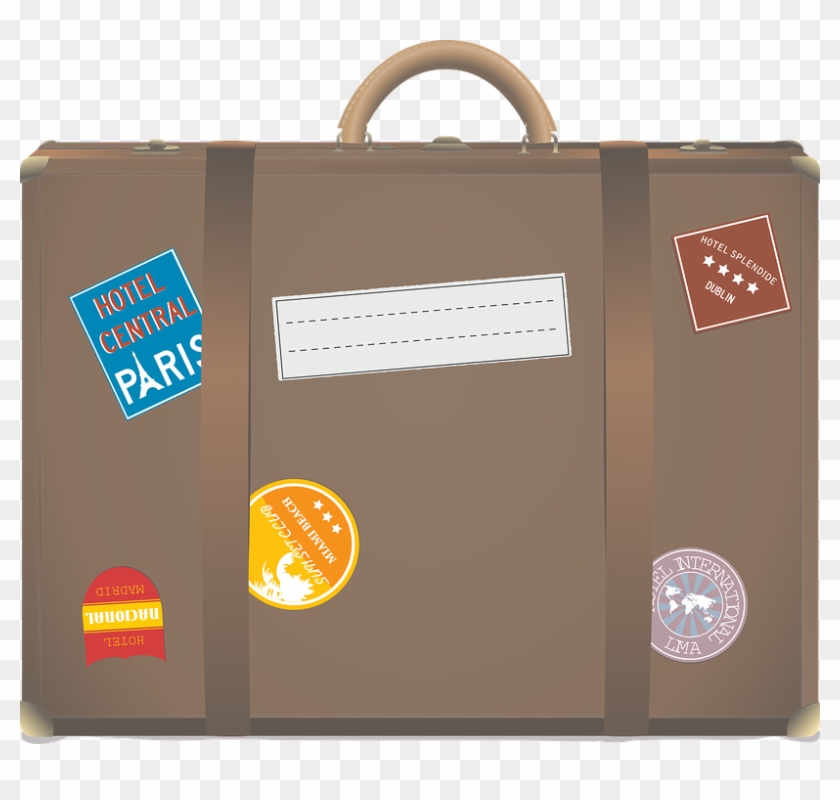 Maleta, De Viaje, Equipaje, Brown, Manejo De Equipaje - Suitcase Animated Clipart #4603841