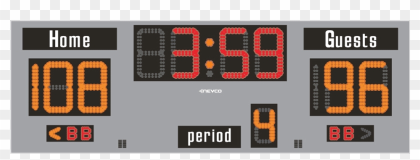 1242408510 Basketball 2740 - Scoreboard Clipart #4605024