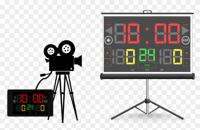 Scoreboard Basketball - Scoreboard Clipart #4605574