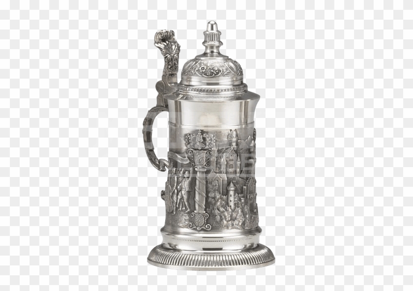 Neuschwanstein Castle Pewter Beer Stein - Steam Punk Beer Stein Clipart #4606057