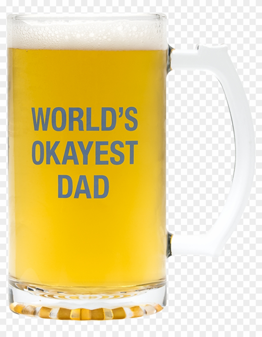 World's Okayest Dad - Beer Stein Clipart #4606386