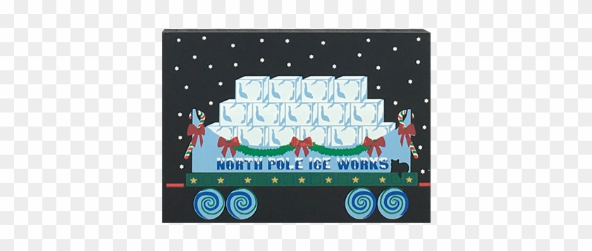 North Pole Ice Works Train Car, Vintage North Pole - Wallet Clipart #4606463