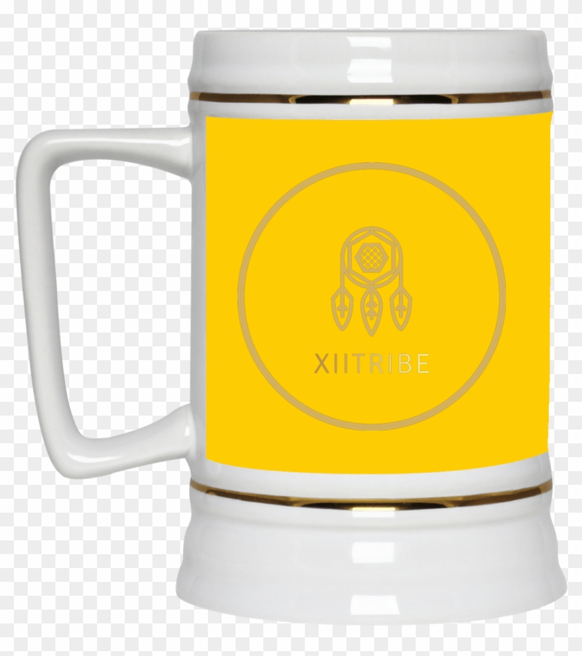 White Xiitribe Beer Stein 22oz - Beer Stein Clipart