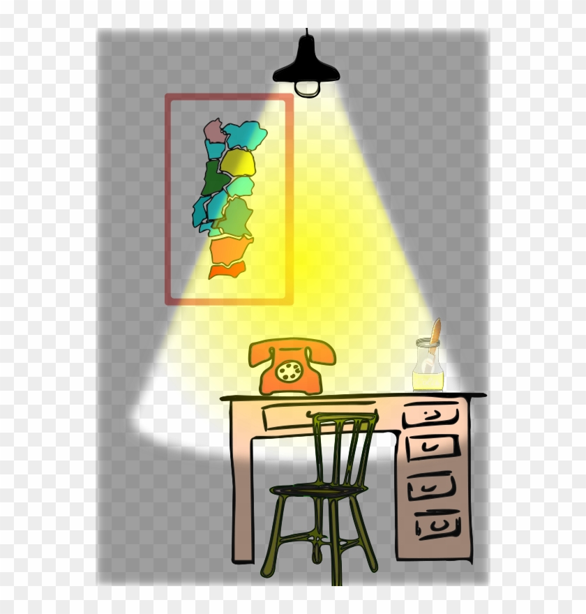 Escritorio - Cartoon Clipart #4606533