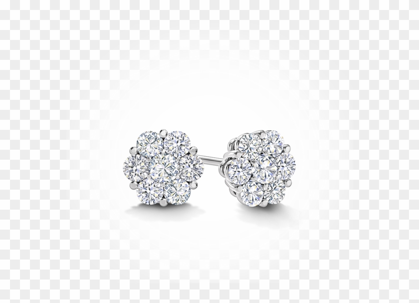 A Bouquet Of Diamonds - Earrings Clipart #4606645