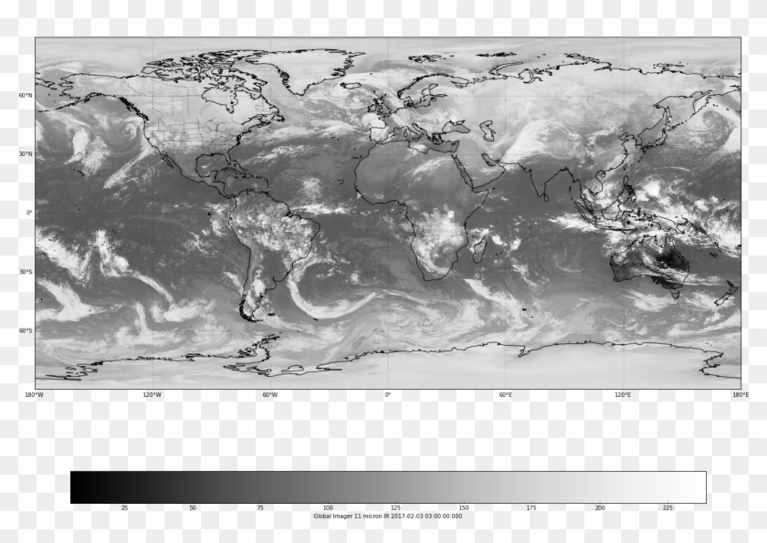 Plot Global Water Vapor Composite - Monochrome Clipart