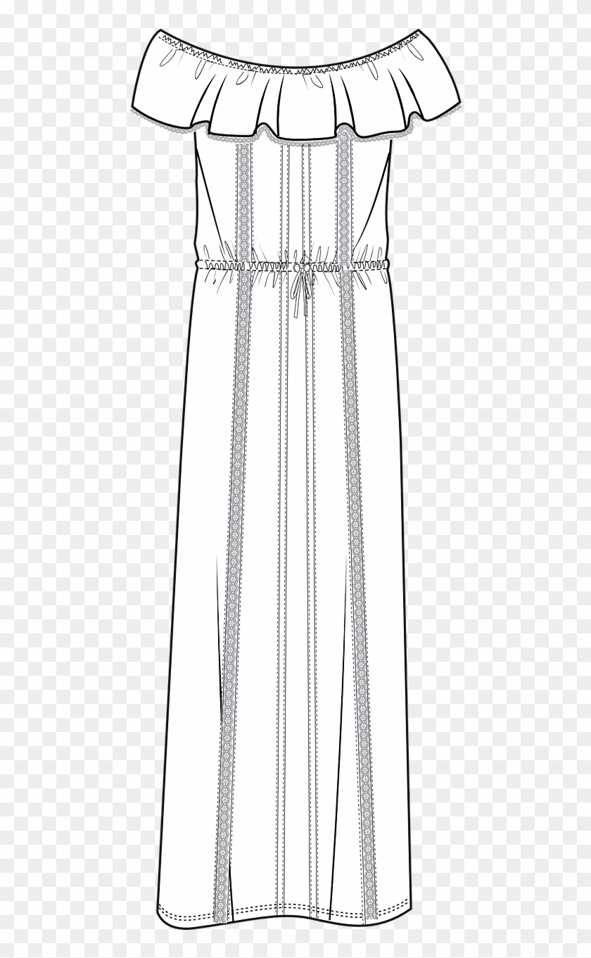 Silk, Satin, And Even Batiste Cotton Are Paired With - Architecture Clipart