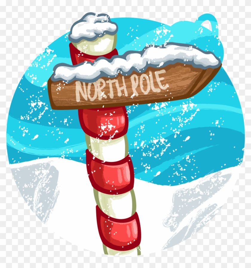 North Pole - Illustration Clipart #4607174
