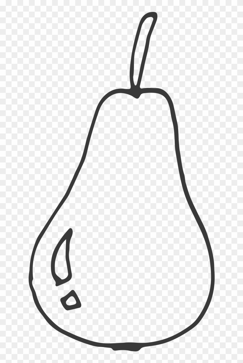 European Black And - Pear Black And White Png Clipart