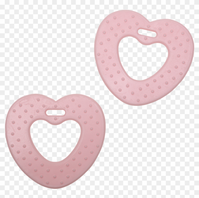 Teether Heart - Material - Tpe - Light Pink - 68 Mm - Pacifier Clipart