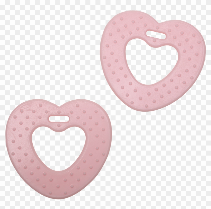 Teether Heart - Material - Tpe - Light Pink - 68 Mm - Pacifier Clipart #4607575