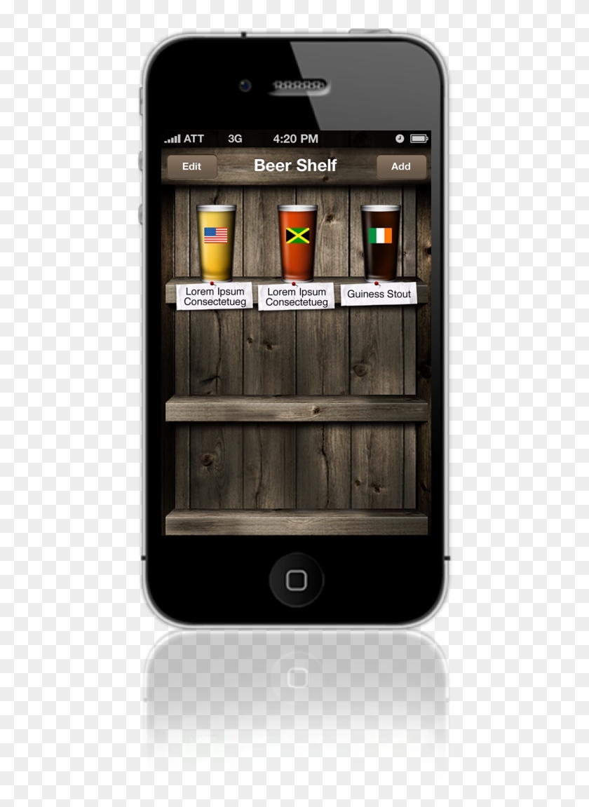 Beer Shelf Mobile - Shelf Clipart #4607622