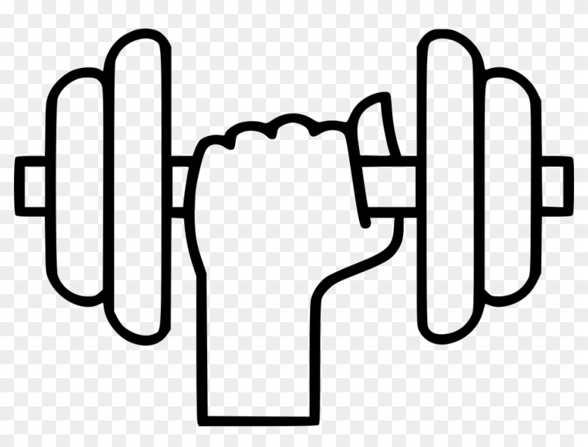 Png File - Icon Dumbbell Png White Clipart