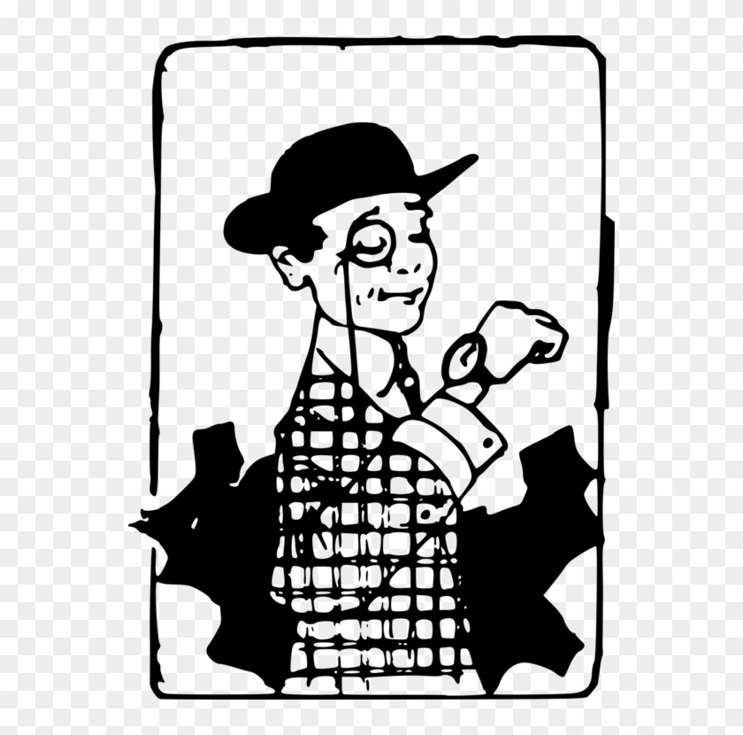 Line Art Cartoon Time Human Behavior Watch Clipart #4608331