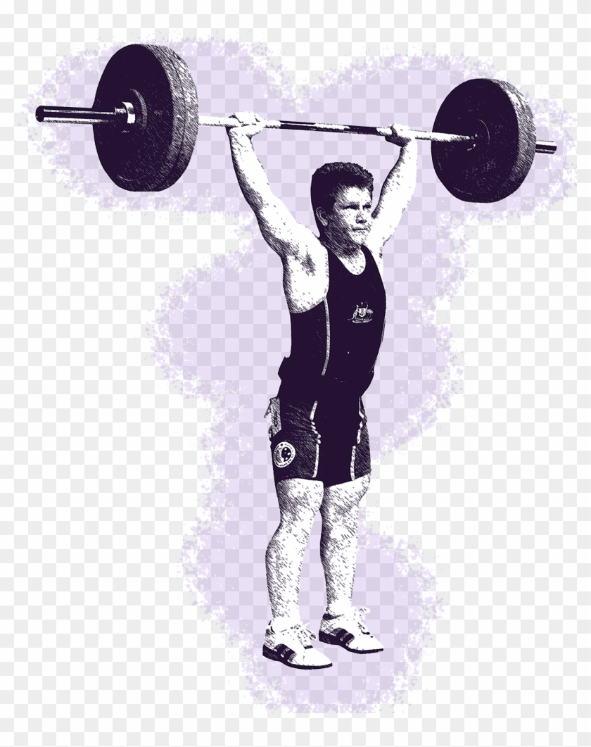 Weightlifting Purple - Powerlifting Clipart #4608378