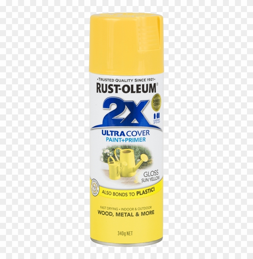 Paint Spray Yellow Sun Gloss - Spray Paint Yellow Can Clipart #4608441