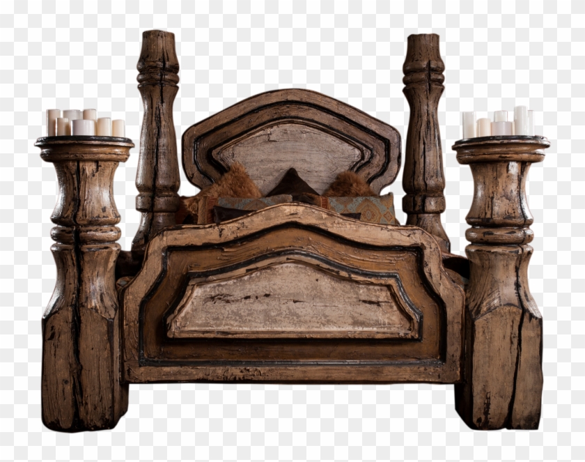 Old World Bed - Furniture Clipart #4608616