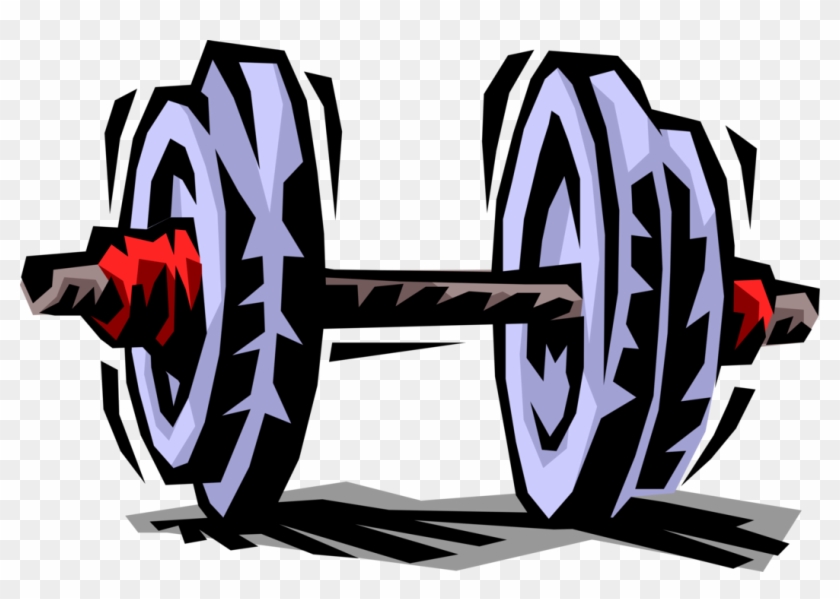 Graphic Free Stock Weightlifter Dumbbell Weights Image - Dumbbell Clip Art Png Transparent #4608655