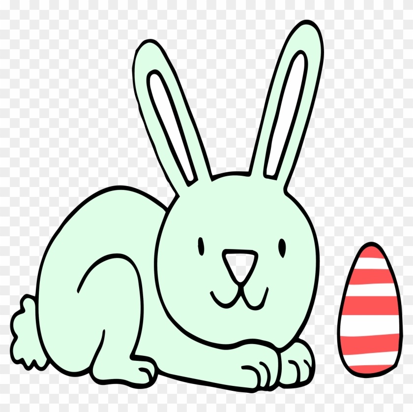 Bunny Find Egg Png Picture - Domestic Rabbit Clipart #4608723
