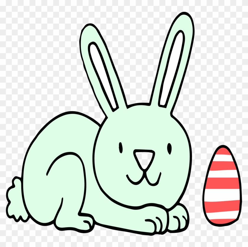 Bunny Find Egg Png Picture - Domestic Rabbit Clipart