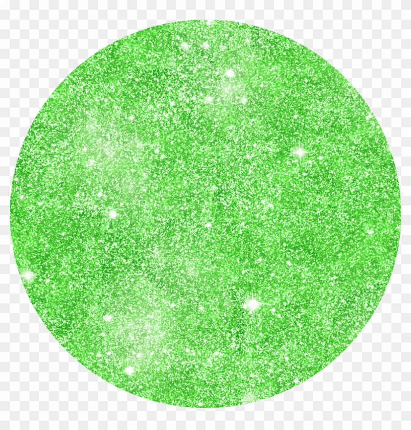#circle #circlesticker #circlepng #green #glitter #greenglitter - Circle Clipart