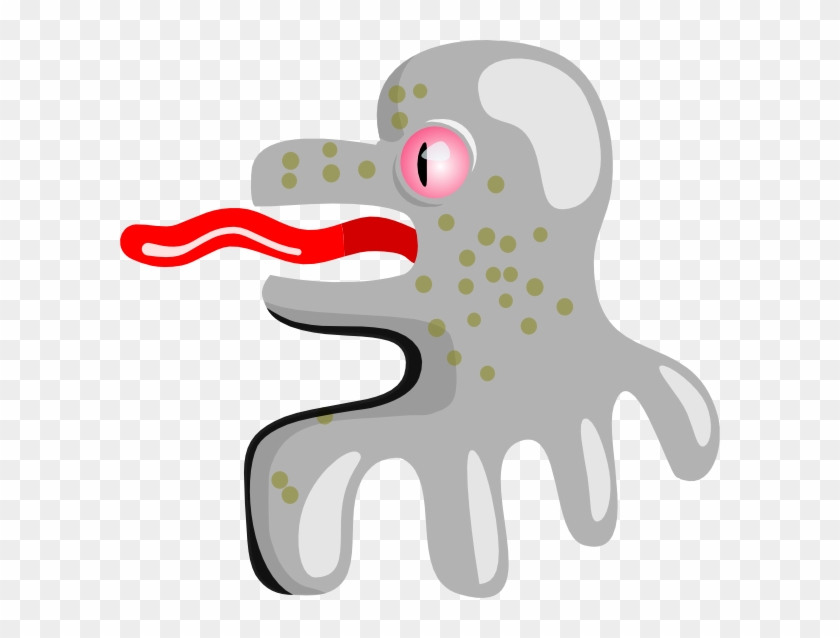 Alien Octopus Cartoon Clipart
