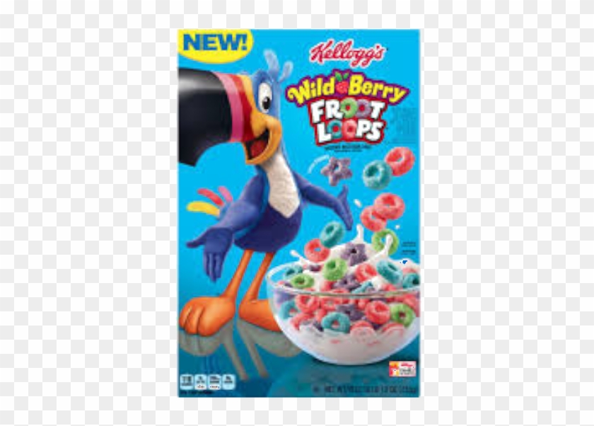 Fruit Loop Wild Berry - Kellogg's Wild Berry Froot Loops Clipart #4609098