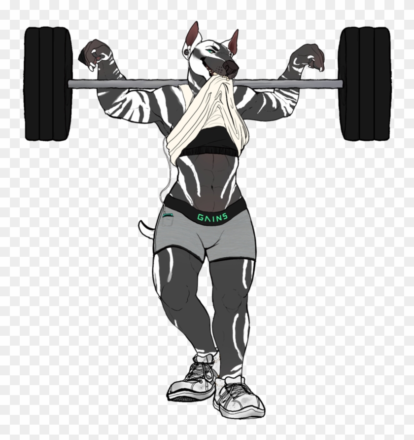 Weightlifter Drawing Life African - Powerlifting Clipart #4609146