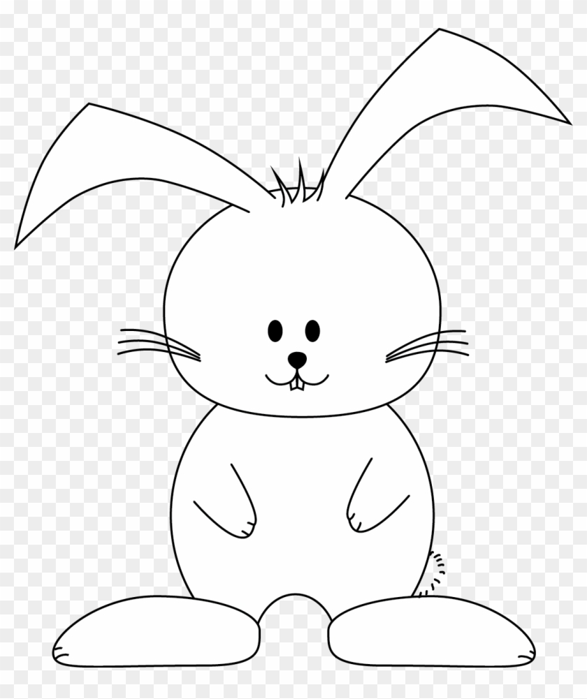 Color Easter Bunny Template 226100 - Easter Bunny Outline Clipart