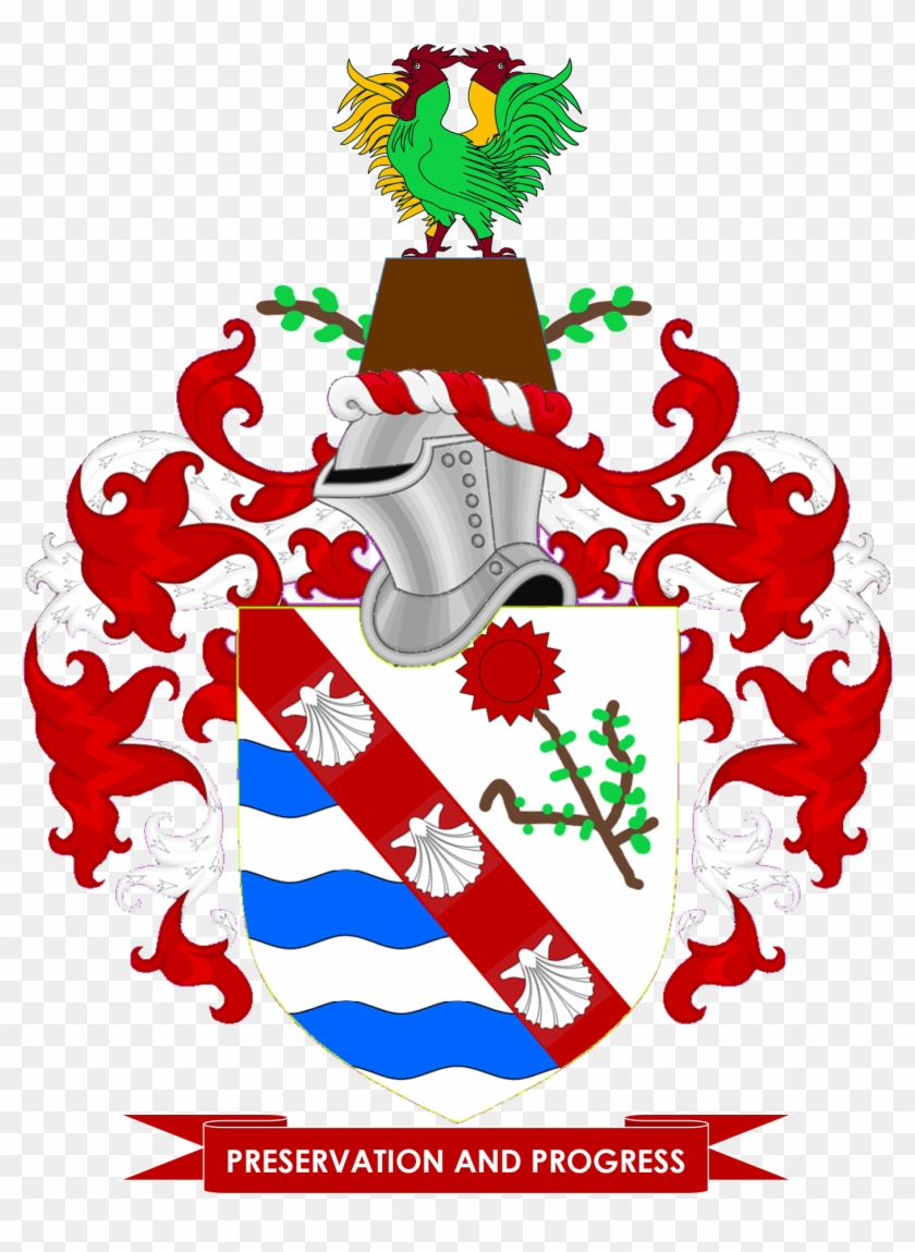 Woodbridge Achievement - Heraldic Lambrequin Svg Clipart