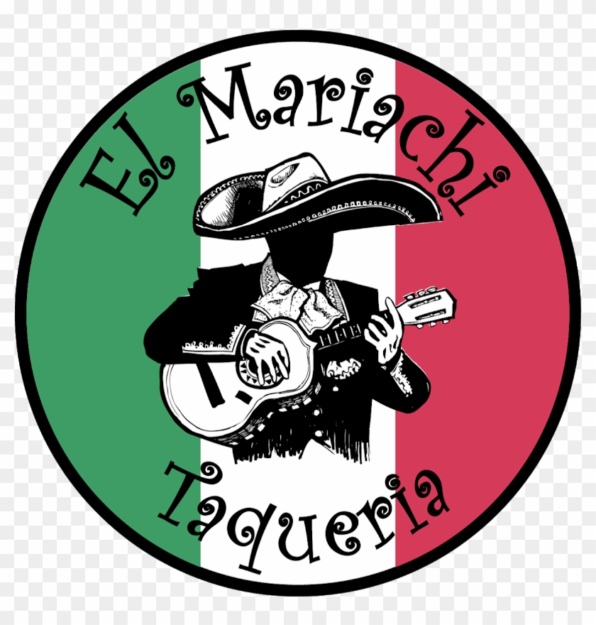 Dead Mariachi Calavera Mexican Guitar Black & White - El Mariachi Taqueria Clipart #4609813