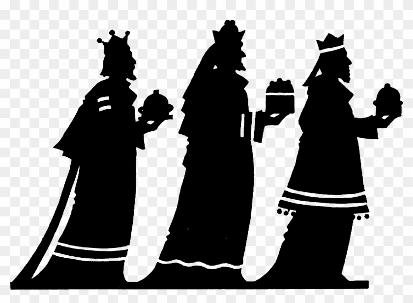 Driekoningen In Stekene En Kemzeke - Silhouette Three Wise Men Clipart #4609967