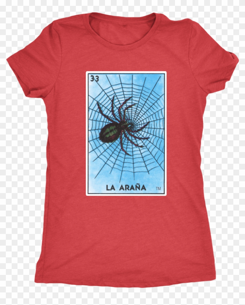 La Araña Card Womens T-shirt - T-shirt Clipart