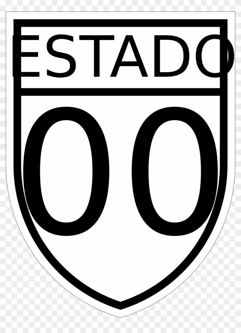 Mexican State Highway Template - Circle Clipart #4610271