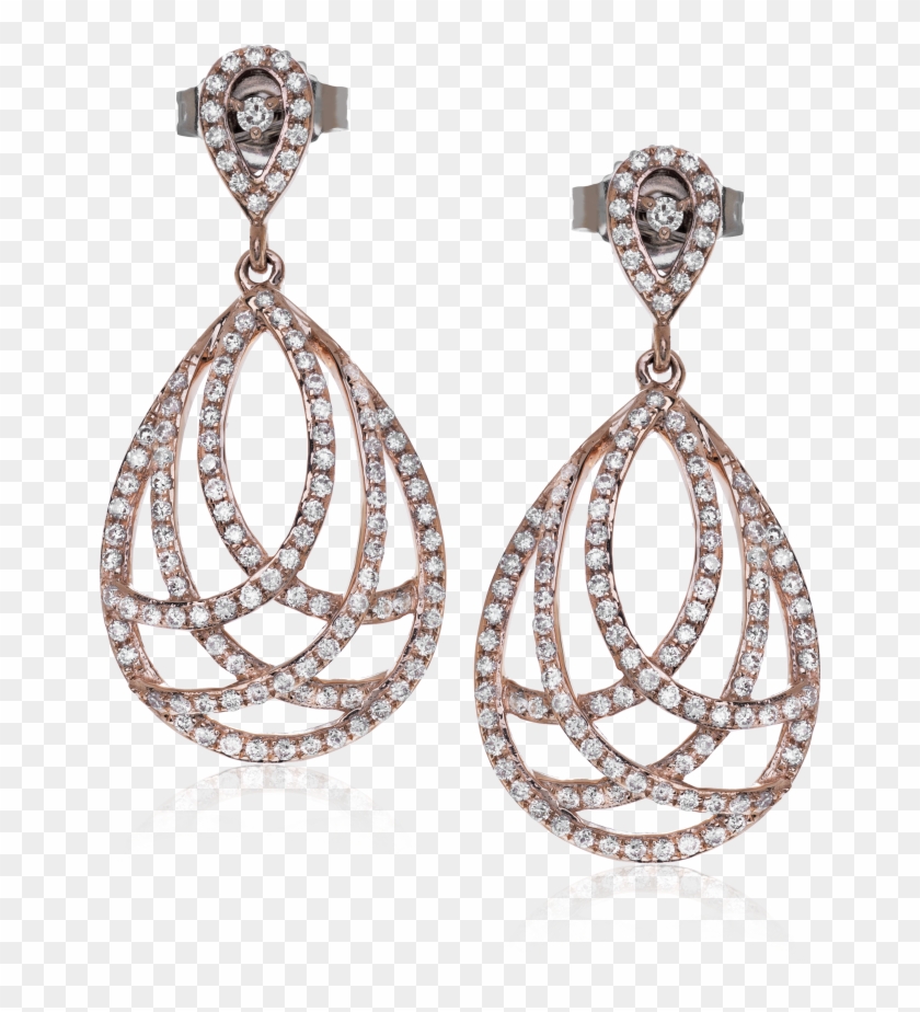Repeating Teardrop Shapes Create A Dynamic Design In - Earrings Clipart #4610434