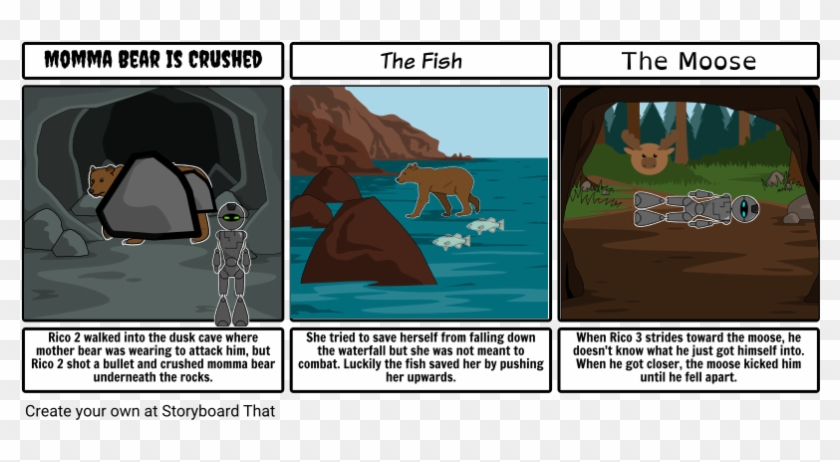 The Wild Robot - Storyboard For Road Not Traveled Clipart #4610573