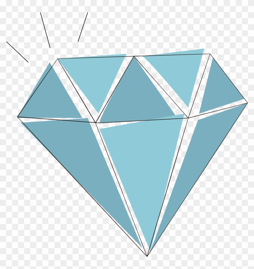 Diamond Transprent Png - Diamant Noir Dessin Transparent Clipart #4610600