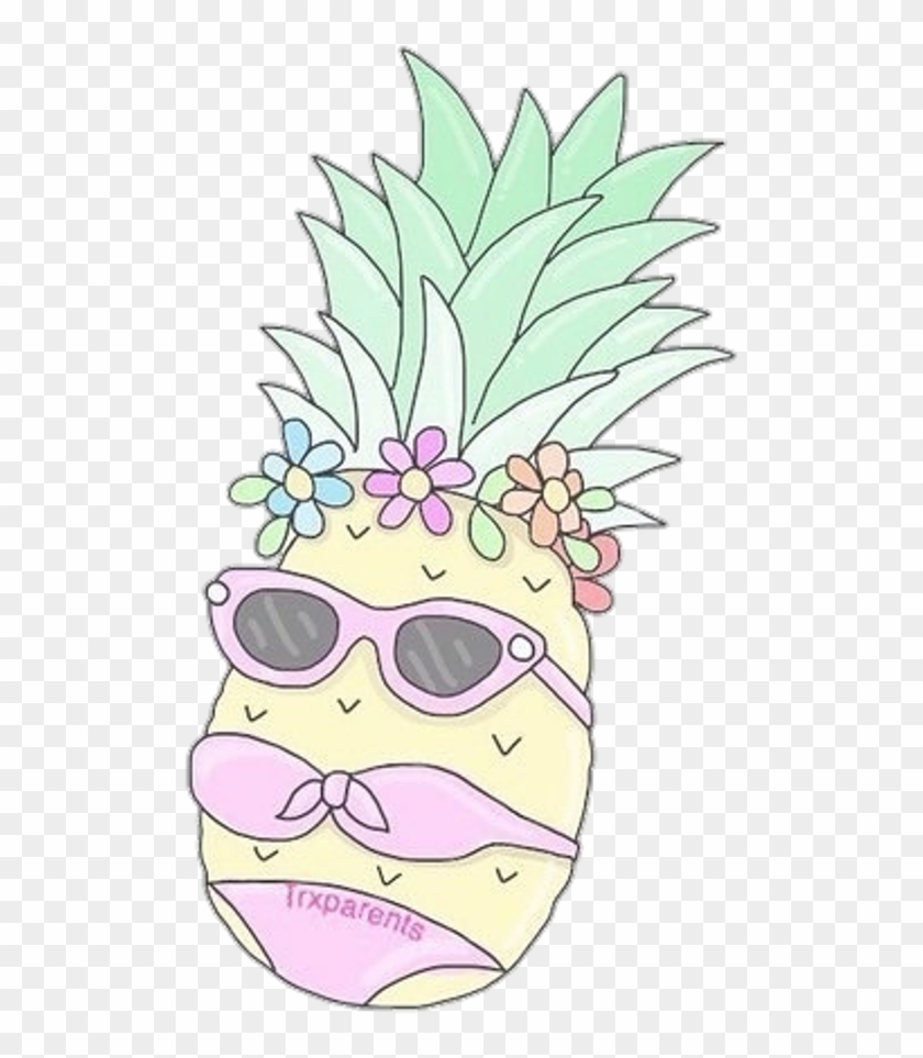 Pineapple Cute Pineapples Pastels - Illustration Clipart #4610832