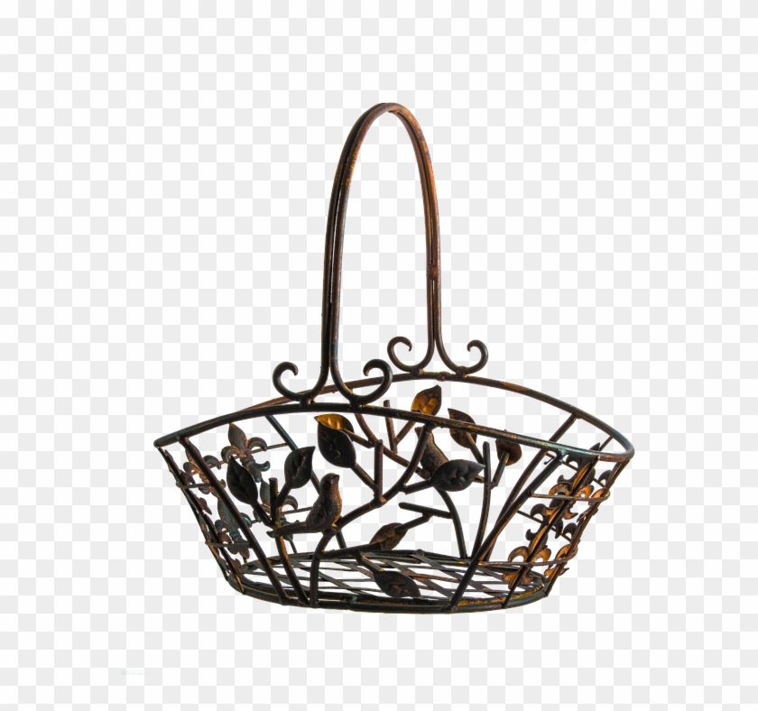 Fruit Bowl, Copper, Metal, Basket, Oxidized - Basket Clipart #4610904