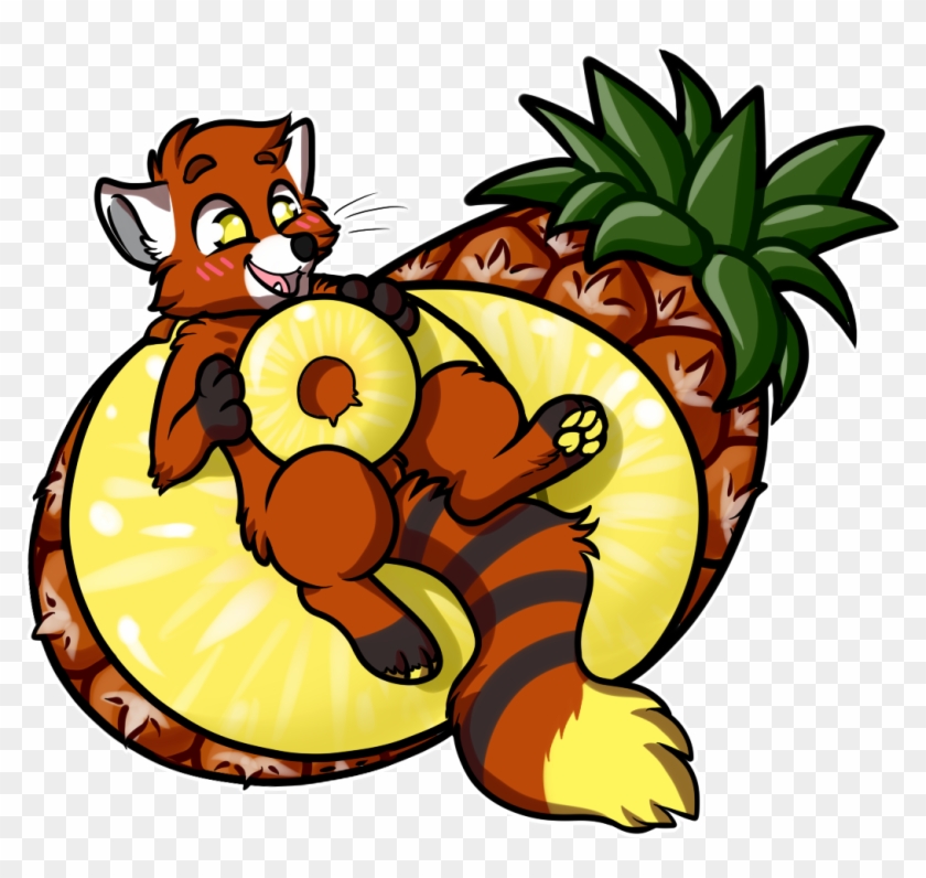 Pineapple Panda - Cartoon Clipart