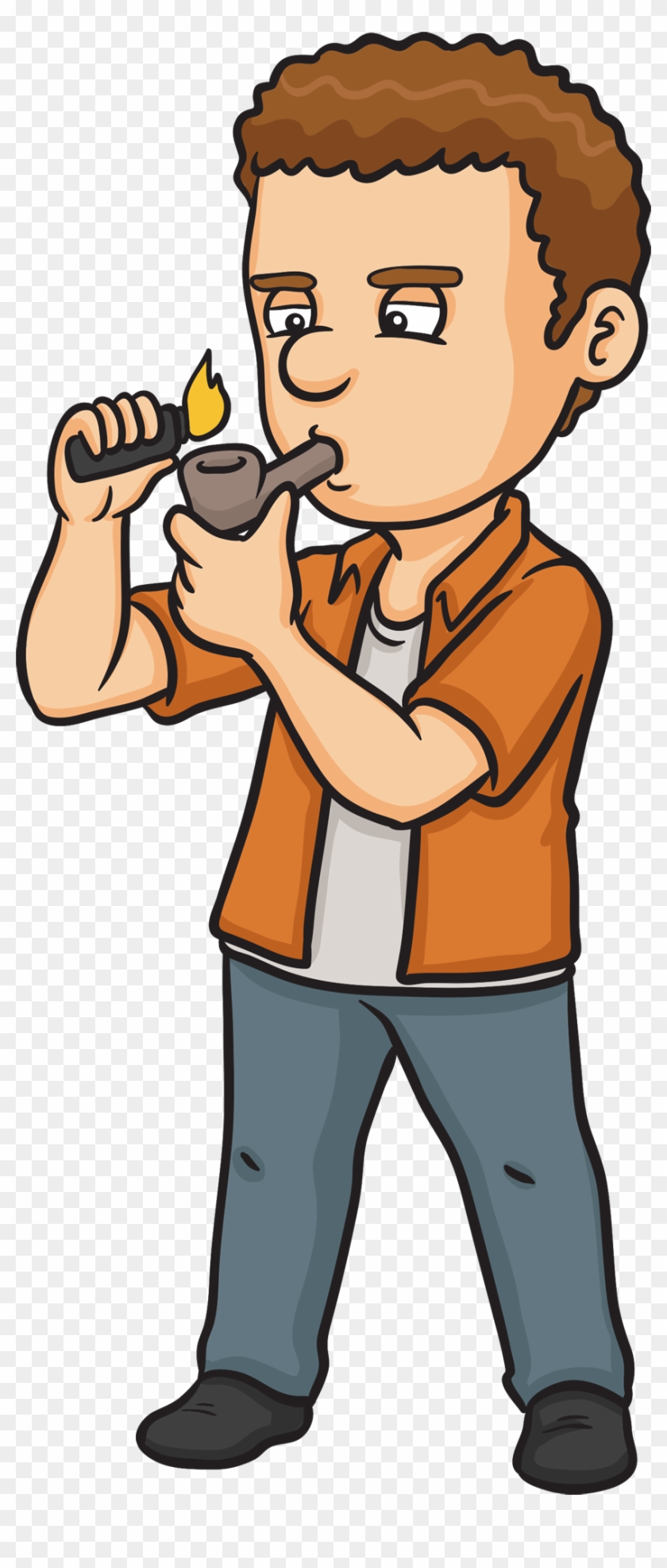 Best - Weed In Pipe Cartoon Clipart