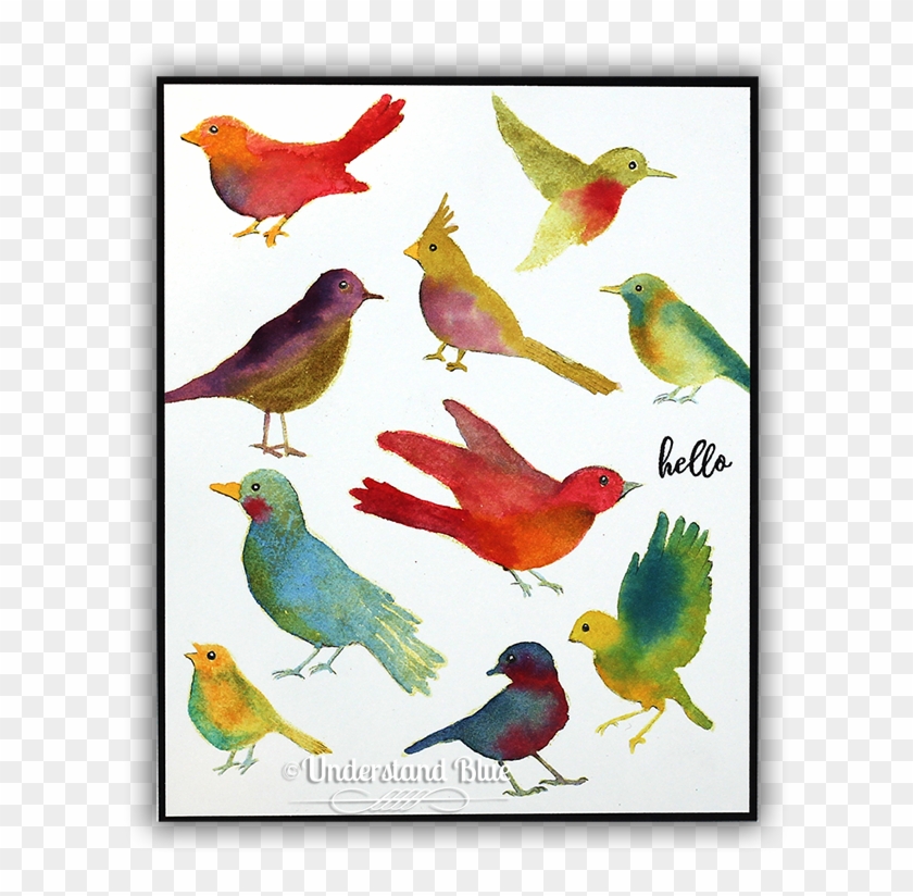 Watercolor Hero Arts Birds By Understand Blue - European Robin Clipart