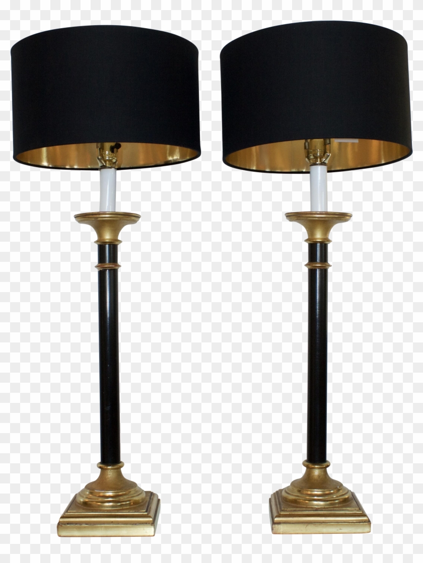 Png Free Library Vintage Curry Buffet Lamps A Pair - Lamp Clipart